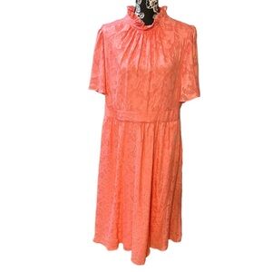 Maia Floral Ruffle Neck Maxi Dress